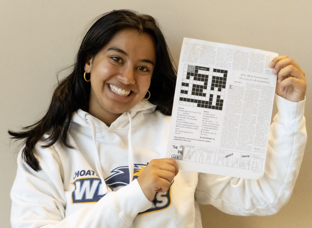 Zainab Khokha ’24: Choate’s Crossword Enthusiast